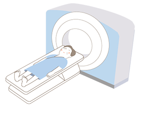 「MRI検査」イラスト